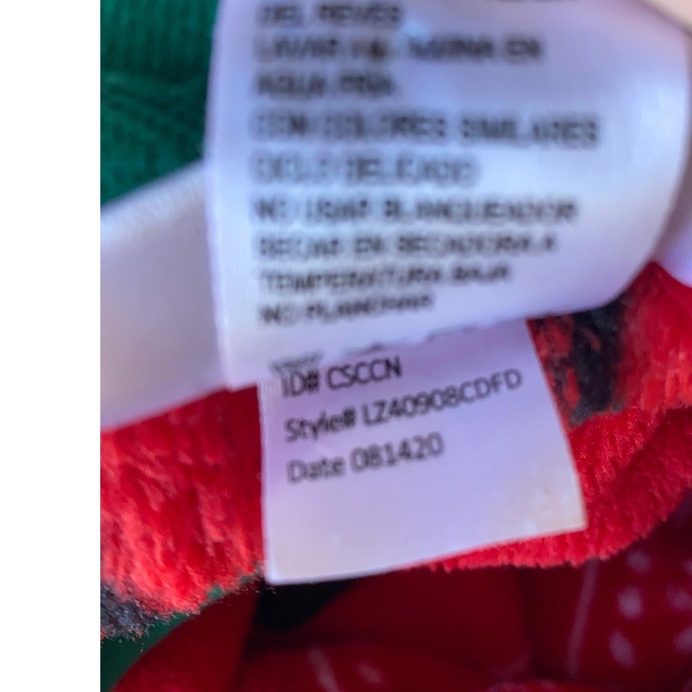 Friends Show Christmas Pajama‎ One Piece Sleepwear XL Red Holiday Fleece - Picture 6 of 7